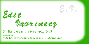 edit vavrinecz business card
